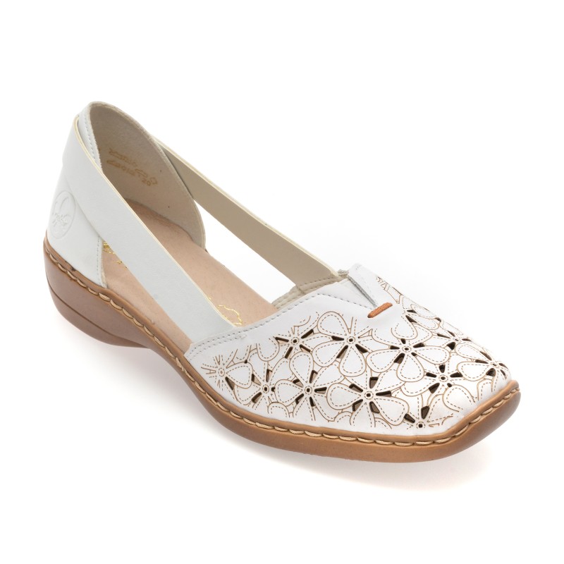 Pantofi RIEKER albi
