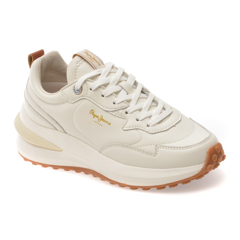 Pantofi sport PEPE JEANS albi