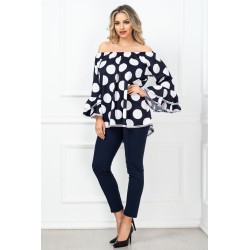 Compleu dama Clara cu volane la maneci By InPuff