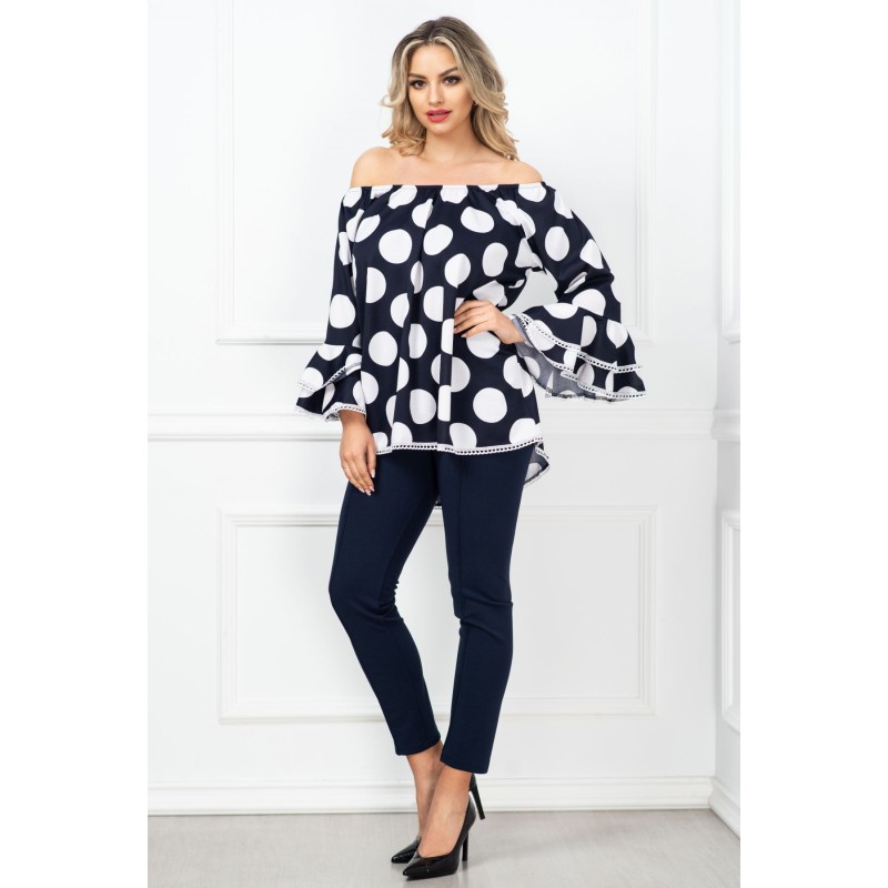 Compleu dama Clara cu volane la maneci By InPuff