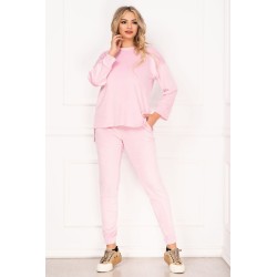 Trening Amelia lejer din catifea rose asimetric By InPuff