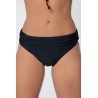 Slip costum de baie negru cu talie inalta