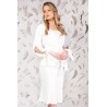 Blazer Pretty Girl ecru petrecut cu croi modern