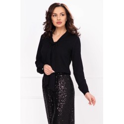 Bluza dama InPuff neagra din vascoza