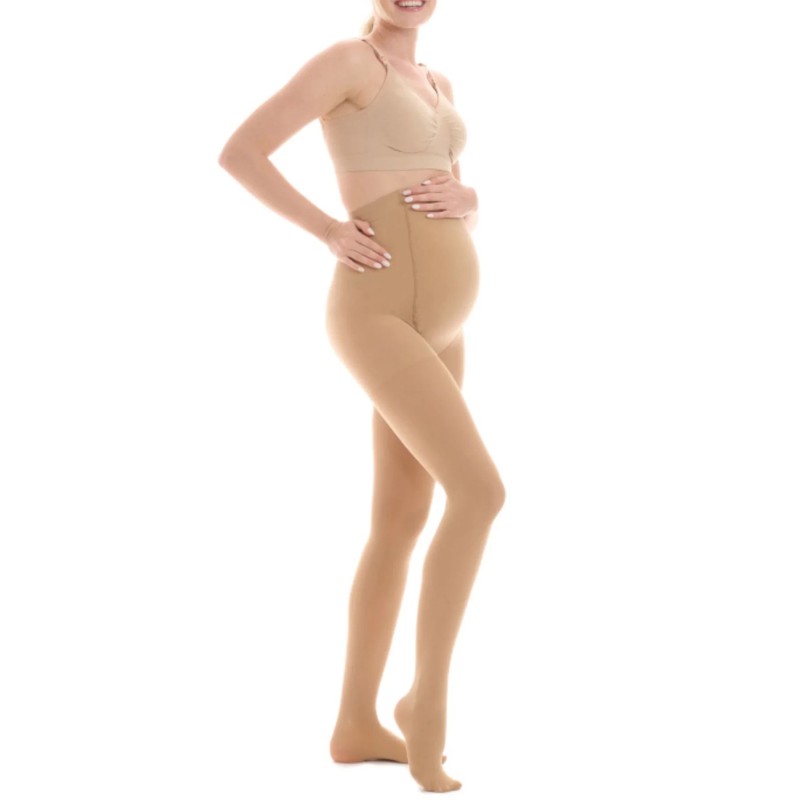 Dres gravida Materity Vizone din lycra bej 20 DEN