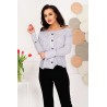 Camasa dama office cu dungi albastre si nasturi aramii
