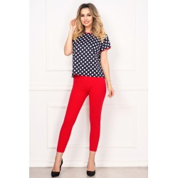 Compleu dama din doua piese de zi Natalia cu buline By InPuff