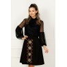 Fusta Effect neagra cu broderie traditionala