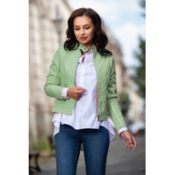 Geaca de primavara mint din piele eco
