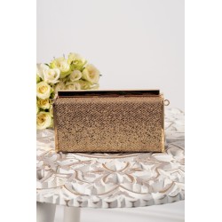 Geanta dama eleganta Darla aurie cu paiete discrete