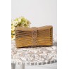 Geanta dama gold Cleopatra tip funda cu strassuri