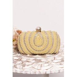 Geanta de cununie Parfois butter decorata cu perle si strassuri