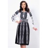 Ie dama traditionala Filofteia cu broderie neagra cu simbolul crucii