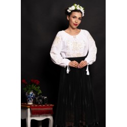 Ie dama traditionala Iunia cu broderie aurie