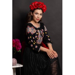 Ie dama traditionala Alicia cu broderie multicolora