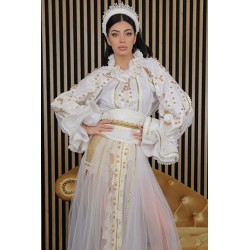 Ie traditionala stilizata Raza de Lumina cu perle aurii