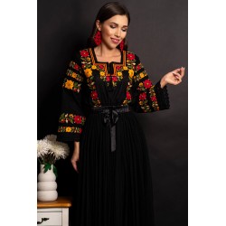 Ie traditionala Floare de Bucovina cu broderie viu colorata