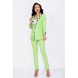 Pantaloni conici office Trendya lime