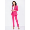 Pantaloni office conici Trendya fucsia