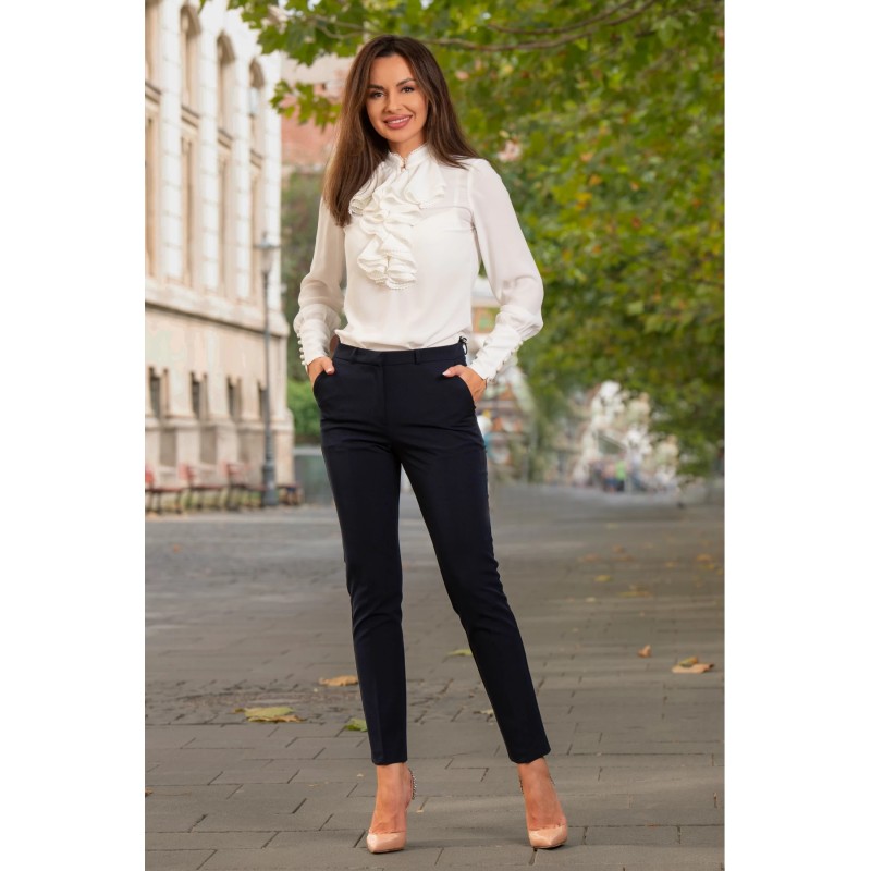 Pantaloni office eleganti Effect bleumarin