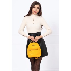 Pulover elegant bej din tricot fin cu dantela la guler si mansete