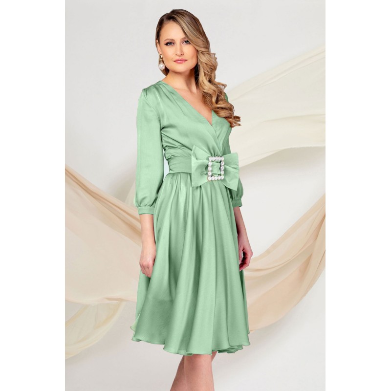 Rochie de ocazie Pretty Girl mint in clos cu cordon detasabil tip funda