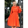 Rochie portocalie cu buline Moze