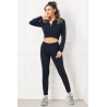 Trening Ariana casual bleumarin cu fermoar By InPuff