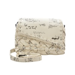 Geanta DESIGUAL alba, SAXPAJ, din piele ecologica