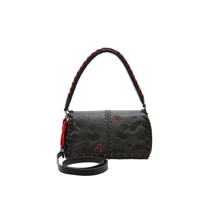 Geanta DESIGUAL neagra, SAXP85, din piele ecologica