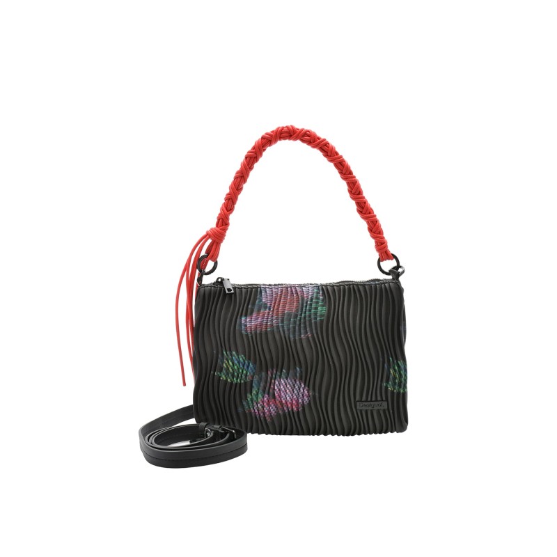 Geanta DESIGUAL neagra, SAXPAL, din piele ecologica