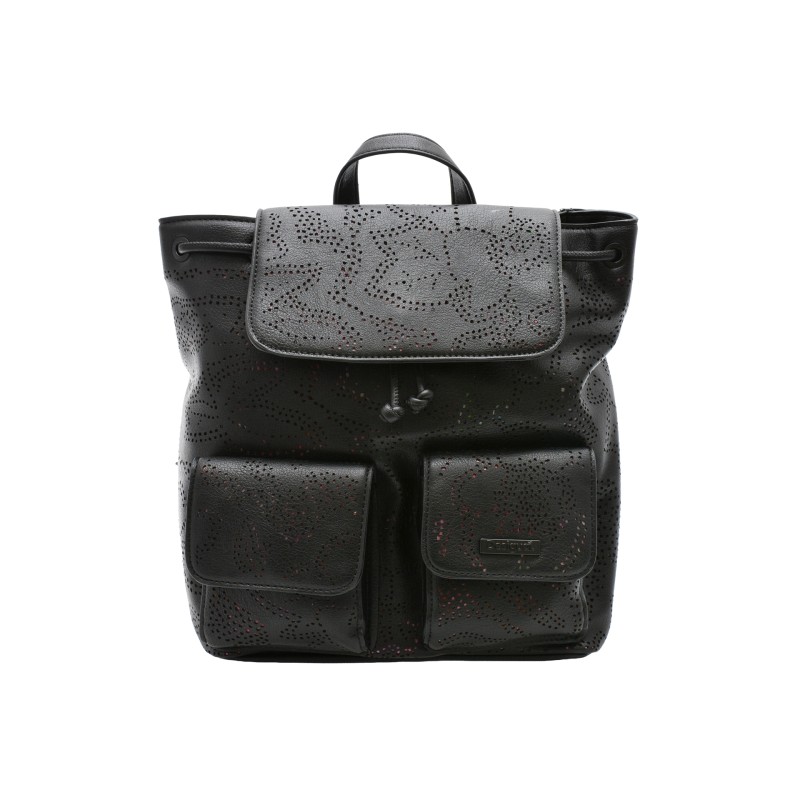 Rucsac DESIGUAL negru, SAKP30, din piele ecologica