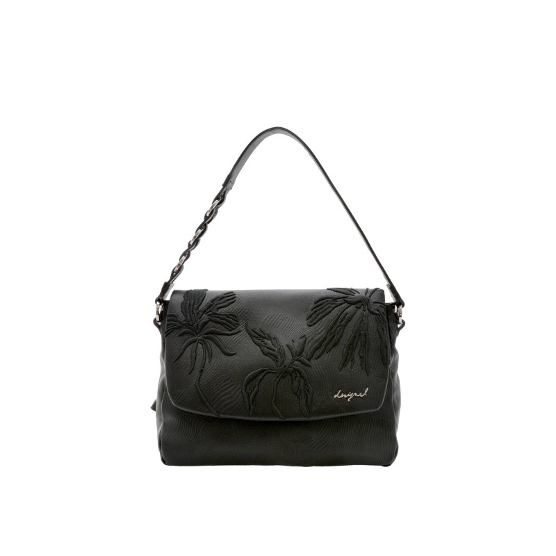 Geanta DESIGUAL neagra, SAKP31, din piele ecologica