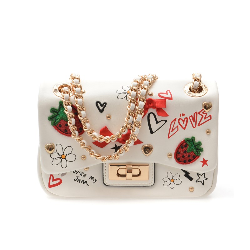 Geanta ALDO alba, LOVEBAG 100, din piele ecologica