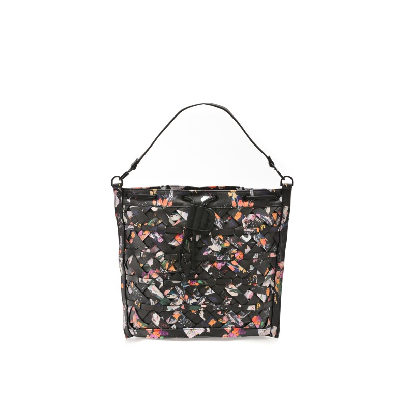 Geanta DESIGUAL neagra, SAKP36, din piele ecologica