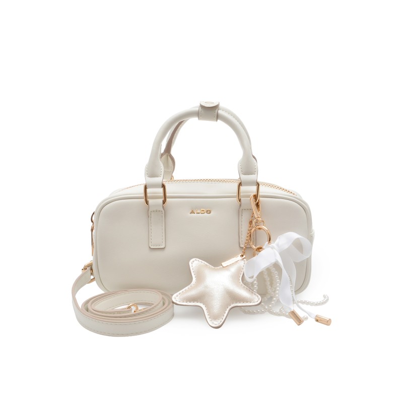 Geanta ALDO alba, LUNABELLE 187, din piele ecologica