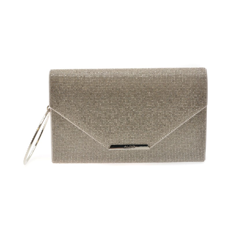 Geanta ALDO argintie, WELTER 042, din material textil