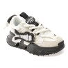 Pantofi sport GRYXX alb-negru, 351216, din material textil