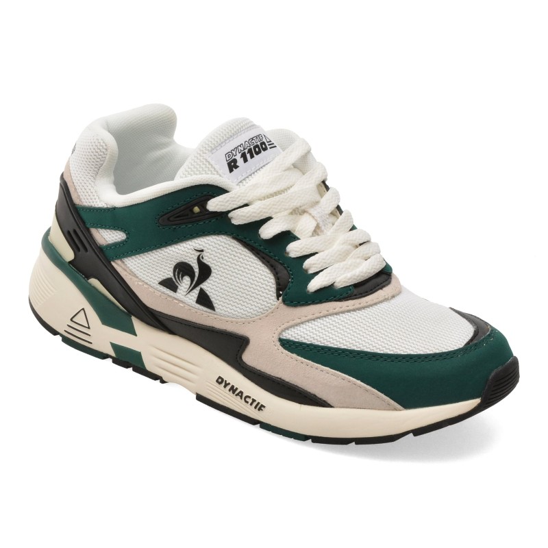 Pantofi sport LE COQ SPORTIF albi, DYNACTIF R1100, din material textil