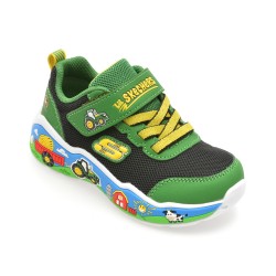 Pantofi sport SKECHERS verzi, PLAY SCENE, din material textil