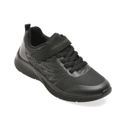 Pantofi sport SKECHERS negri, MICROSPEC, din material textil
