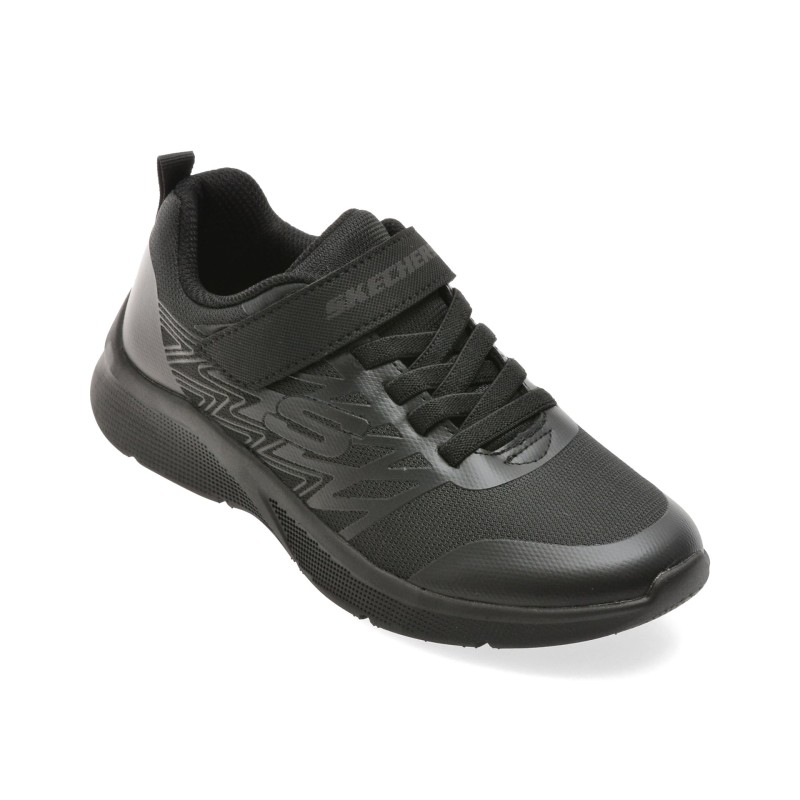 Pantofi sport SKECHERS negri, MICROSPEC, din material textil