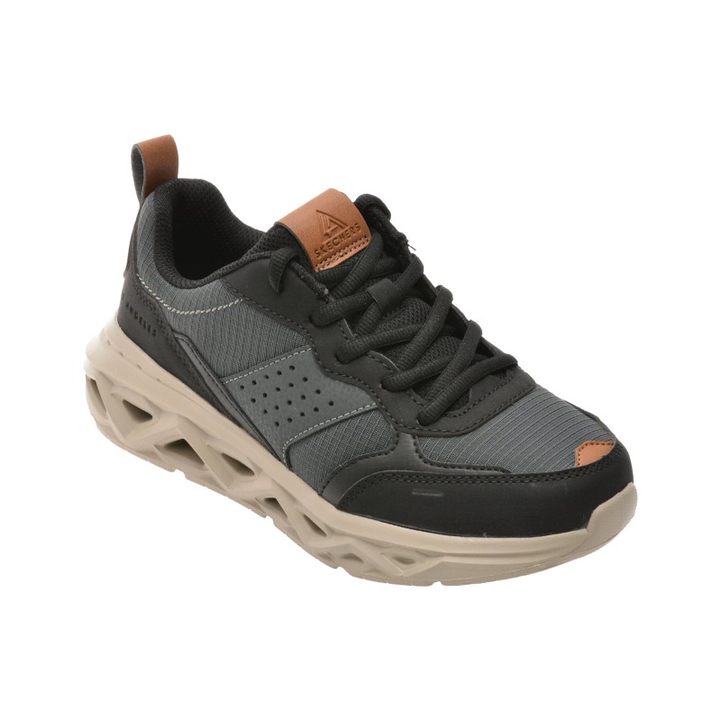 Pantofi sport SKECHERS negri, SKX-1121, din material textil