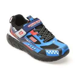 Pantofi sport SKECHERS albastri, SKECH TRACKS, din material textil