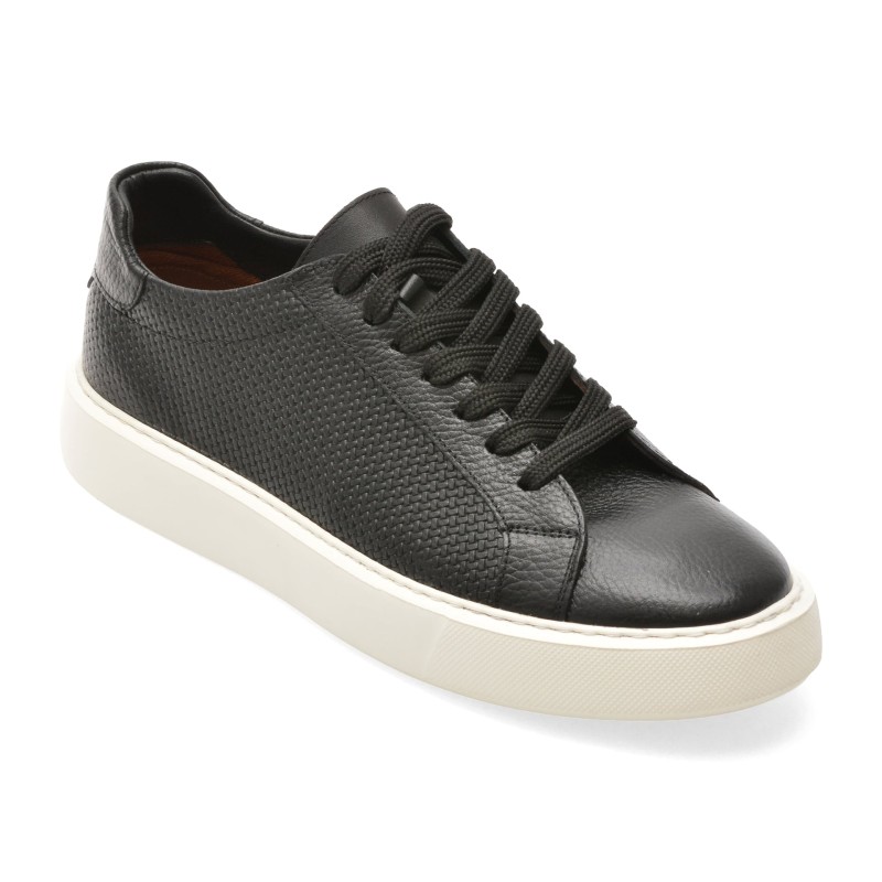 Pantofi sport BITE THE BULLET negri, WB008, din piele naturala