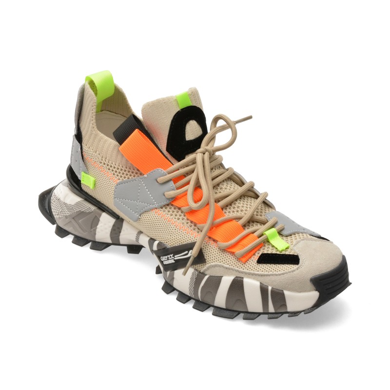 Pantofi sport GRYXX bej, 18159, din material textil