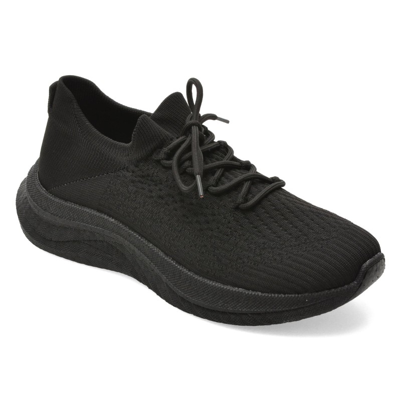 Pantofi sport BITE THE BULLET negri, CL603, din material textil