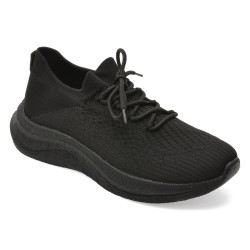 Pantofi sport BITE THE BULLET negri, CL603, din material textil
