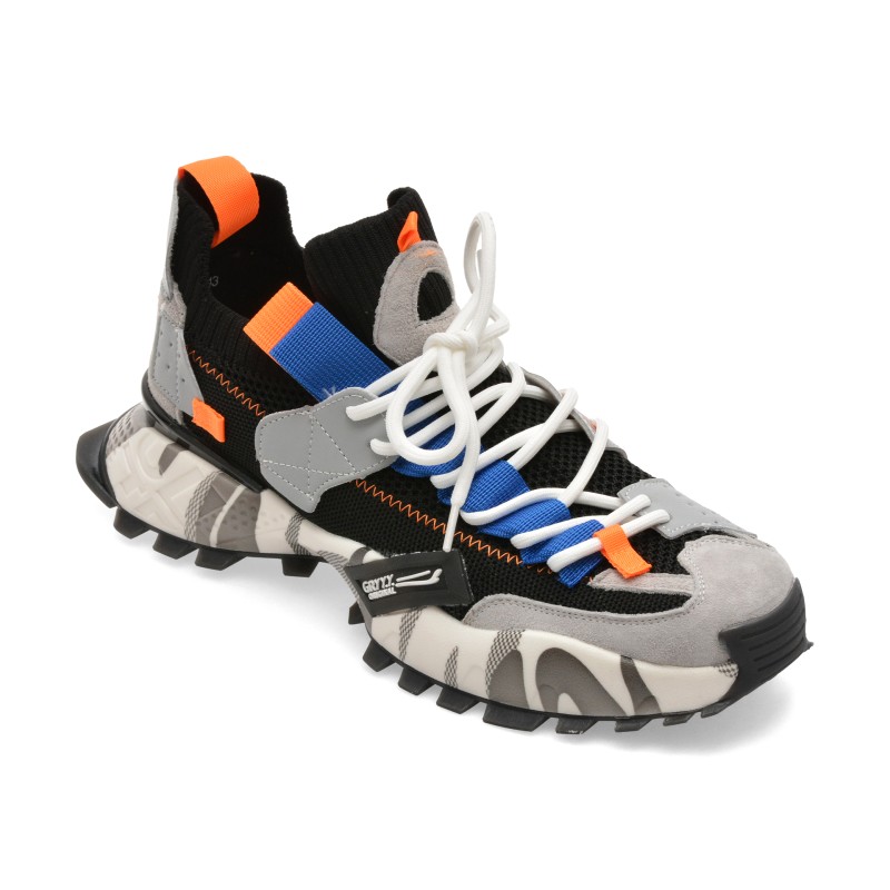 Pantofi sport GRYXX negri, 18159, din material textil