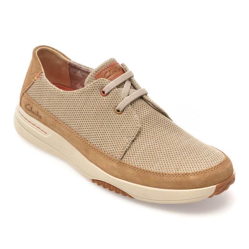 Pantofi sport CLARKS gri, EASEWAY LACE, din material textil